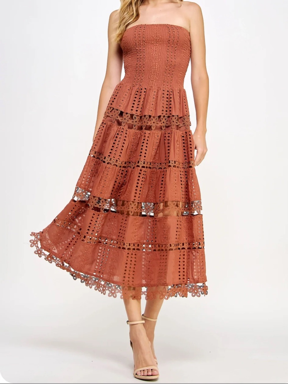 NWT $128 Most Gorgeous Evelyn Eyelet Dress - Adeline size S